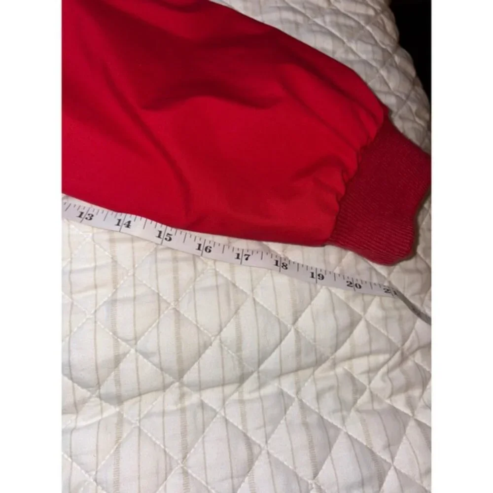 Vintage Par Four Harrington Jacket XL Tall Red Plaid Lined Made in Korea